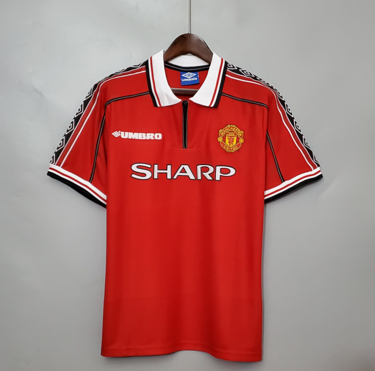 Camisola Retro Manchester United 1998-1999 (Treble Season)