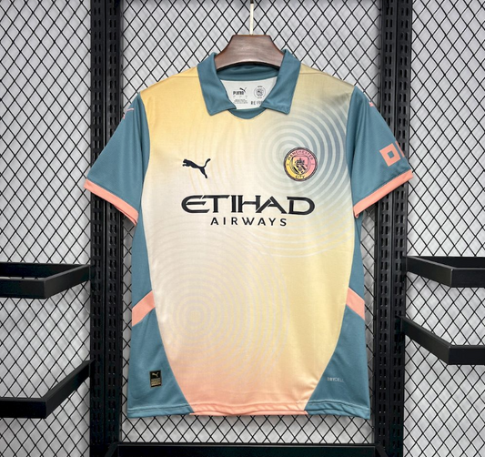 Camisola Quarto Equipamento Manchester City 2024/25